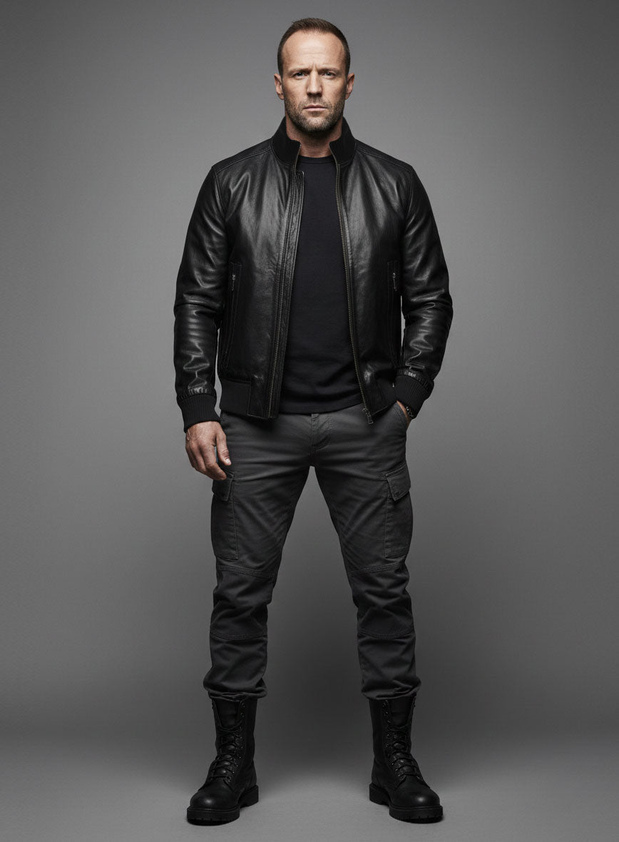Jason Statham Hobbs & Shaw Leather Jacket view 4