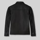 Jason Bateman Black Leather Jacket – back view