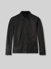 Jason Bateman Black Leather Jacket – front view