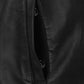 Jason Bateman Black Leather Jacket – close-up detail of leather and stitching