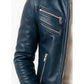 Jaxon Blue Leather Jacket – Men’s Premium Blue Leather Jacket