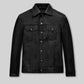 Jeff Goldblum Dominion Premiere Black Leather Jacket – front view