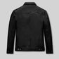 Jeff Goldblum Dominion Premiere Black Leather Jacket – back view