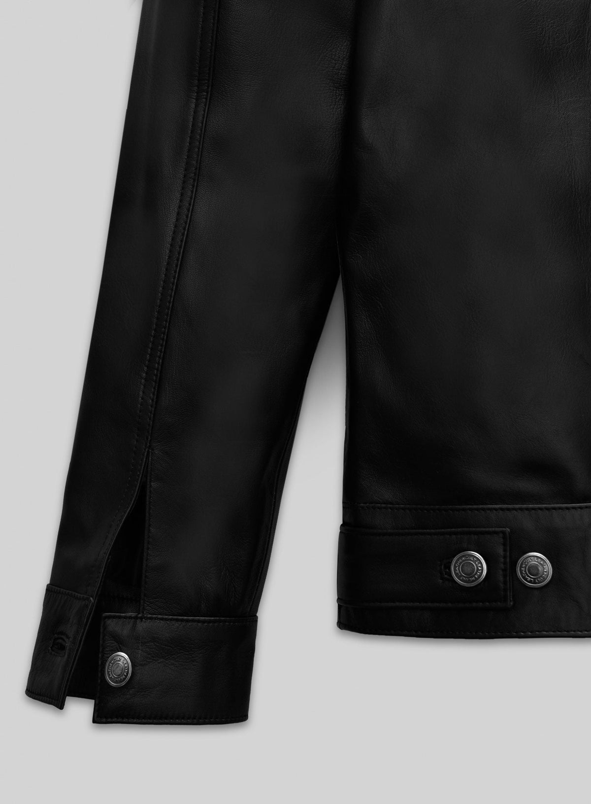 Jeff Goldblum Dominion Premiere Black Leather Jacket – full product view