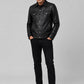 Jeff Goldblum Dominion Premiere Black Leather Jacket – worn look