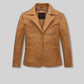 Jennifer Aniston Friends Season 5 Green Leather Blazer – front view