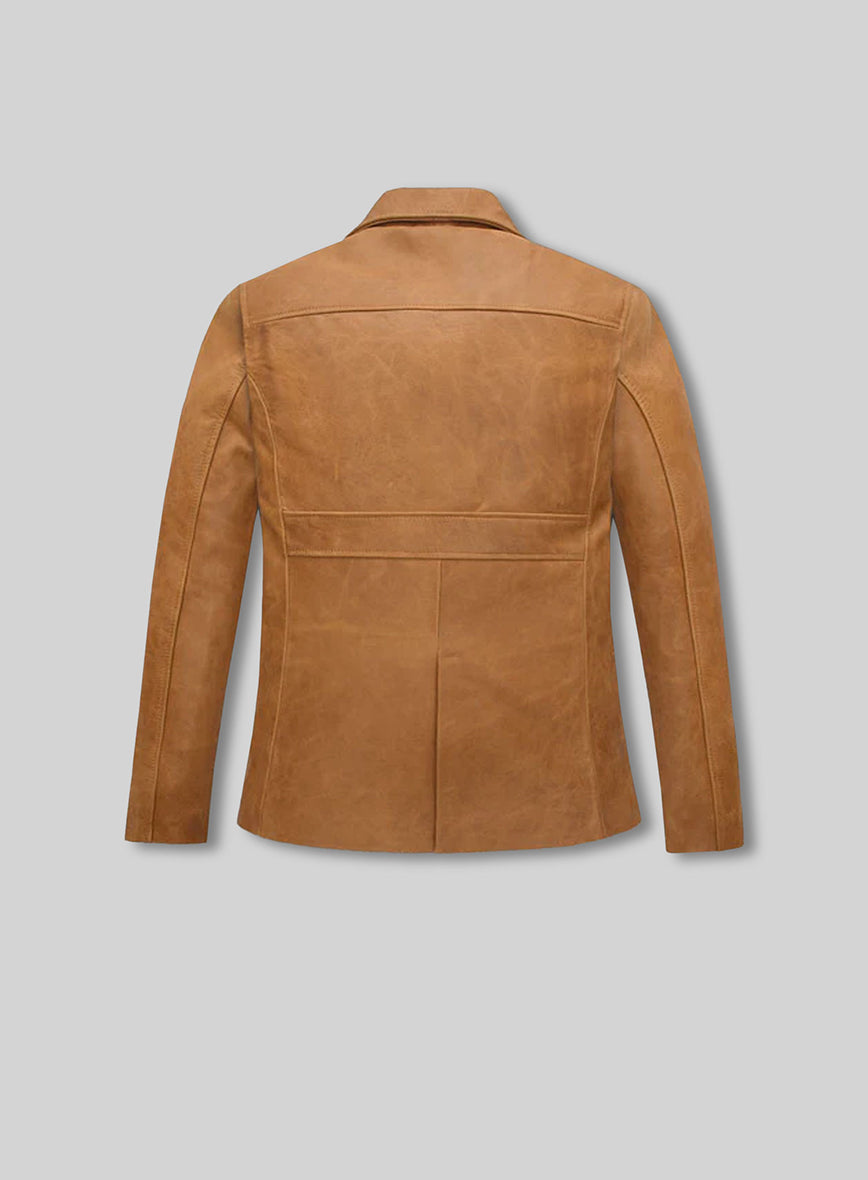 Jennifer Aniston Friends Season 5 Green Leather Blazer – back view