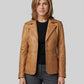 Jennifer Aniston Friends Season 5 Green Leather Blazer – full product view