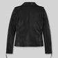 Jennifer Aniston Black Leather Jacket – back view
