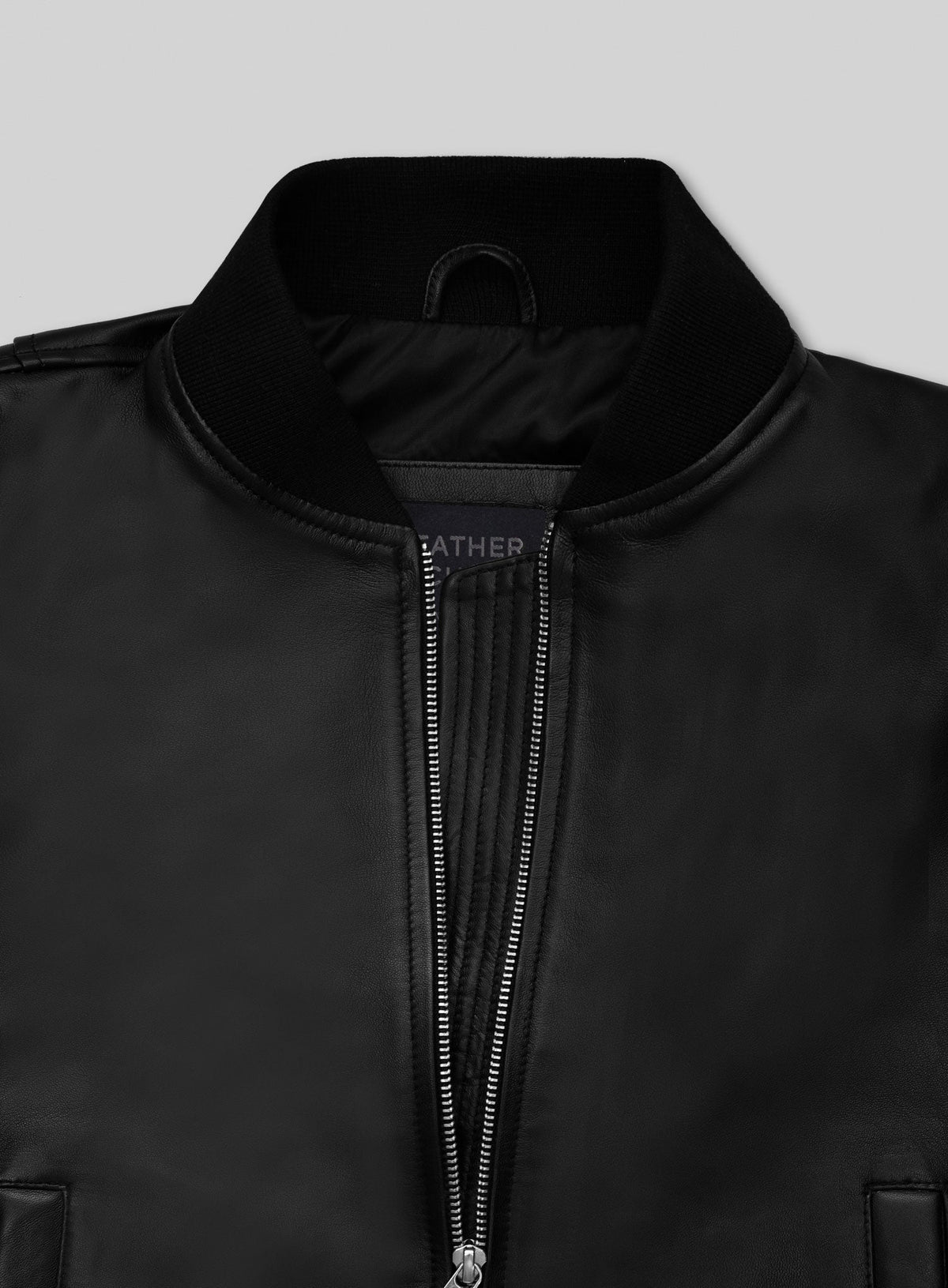 Jennifer Aniston Black Bomber Leather Jacket – close-up and worn views