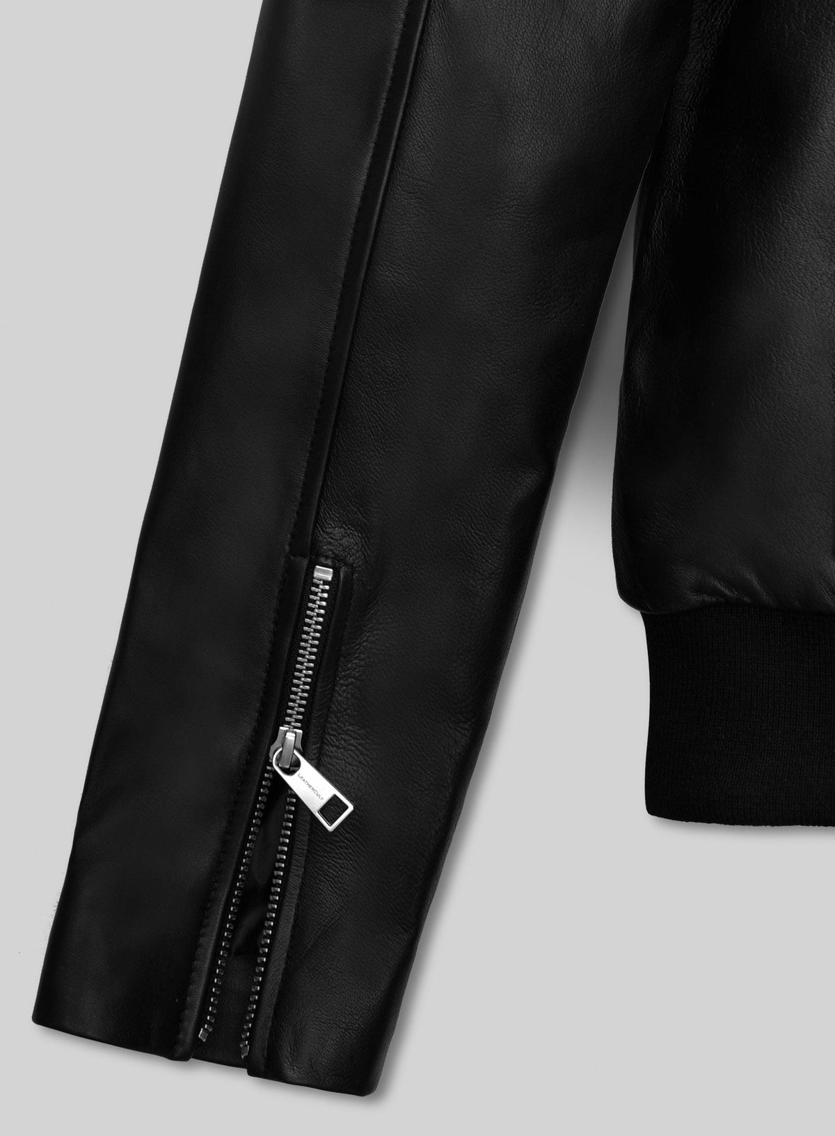 Jennifer Aniston Black Bomber Leather Jacket – close-up and worn views