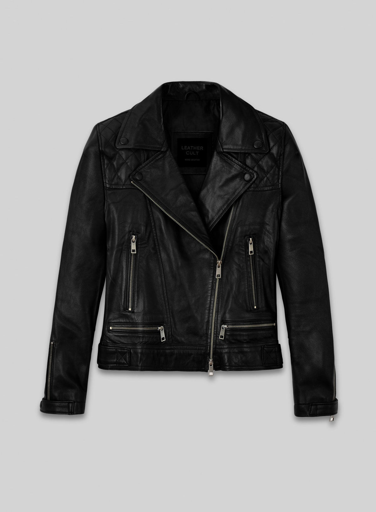 Jennifer Lawrence Red Sparrow Leather Jacket – front view