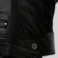 Jennifer Lawrence Red Sparrow Leather Jacket – close-up and worn views
