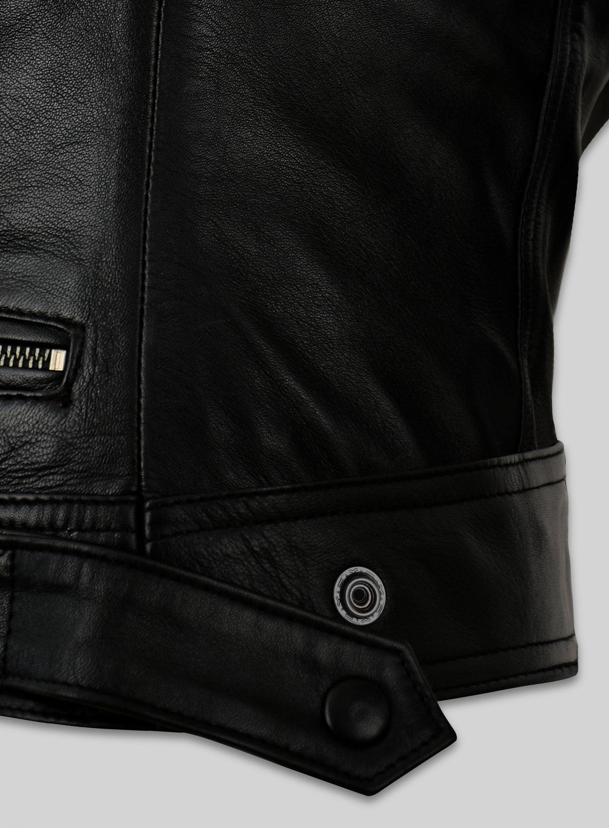 Jennifer Lawrence Red Sparrow Leather Jacket – close-up and worn views