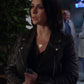 Jennifer Love Hewitt 9-1-1 Black Leather Jacket – front view