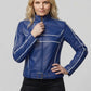 Jennifer Morrison Once Upon a Time White Leather Jacket – back view