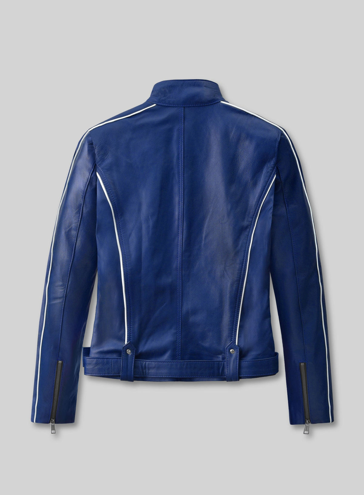 Jennifer Morrison Once Upon a Time White Leather Jacket – full product view