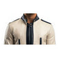 Jesse White Leather Jacket – Men’s Premium White Leather Jacket