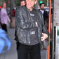 Jim Carrey Black Biker Leather Jacket – Jim Carrey wearing the look, photo 2