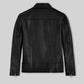 Jim Carrey Toronto International Film Festival Black Leather Jacket – back view