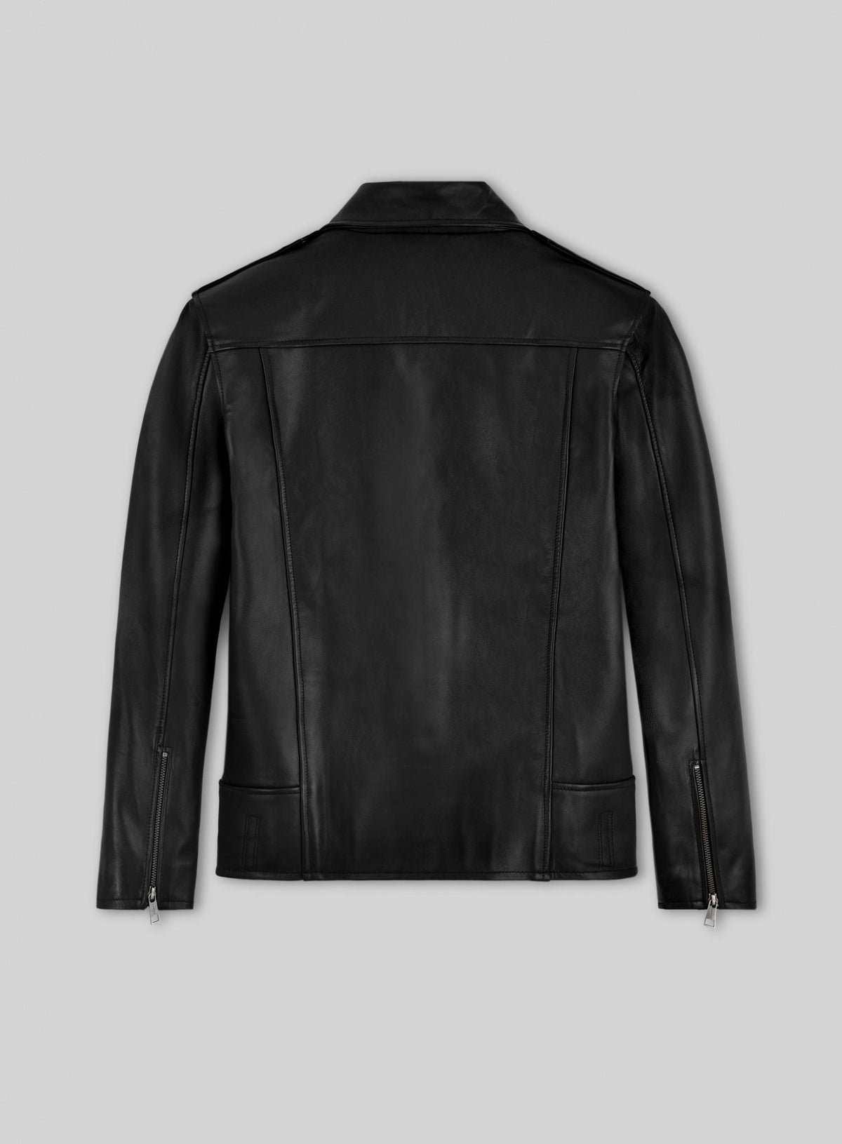 Jim Carrey Toronto International Film Festival Black Leather Jacket – back view