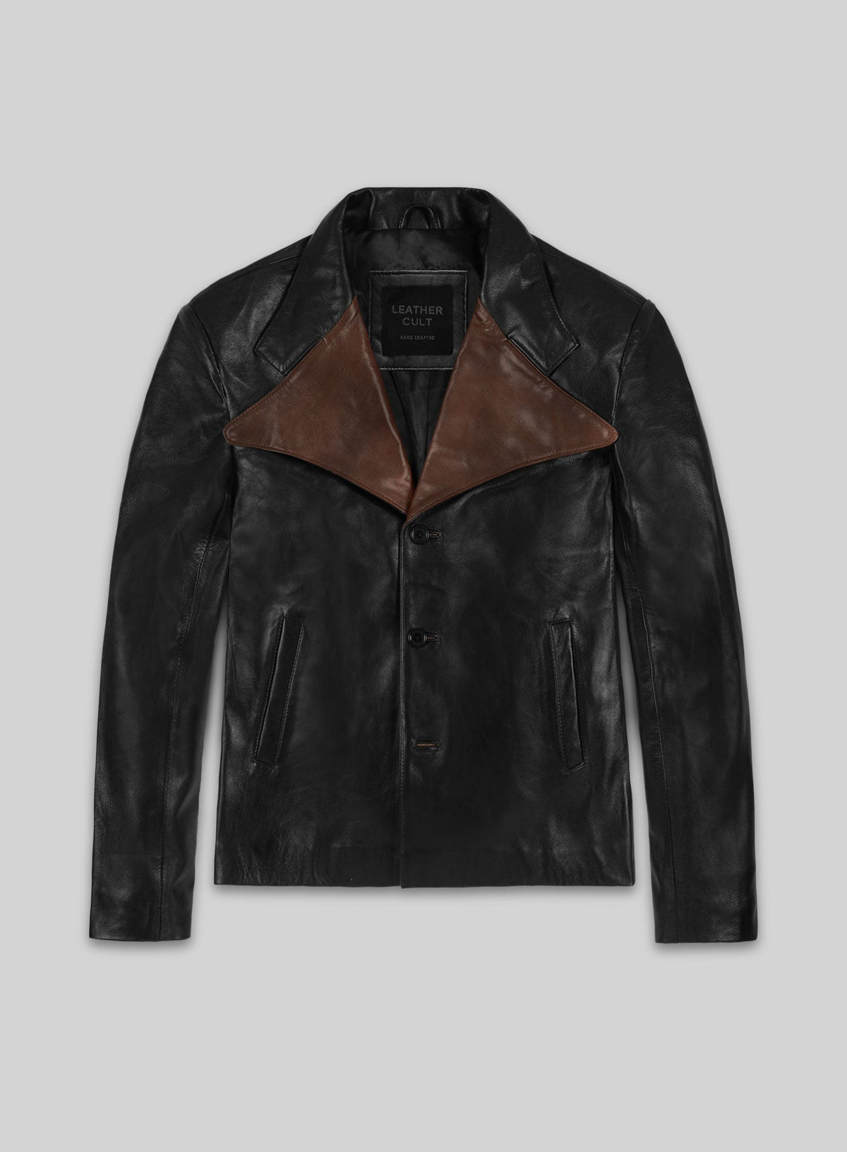 Jim Morrison Leather Jacket view 1