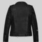 Jodie Comer Doctor Foster Black Leather Jacket – back view
