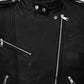 Jodie Comer Doctor Foster Black Leather Jacket – close-up and worn views