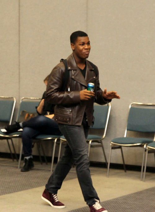 John Boyega Black Leather Jacket – alternate view