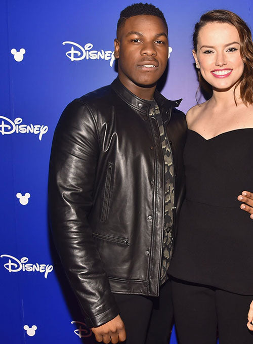 John Boyega Black Leather Jacket Style 1 – John Boyega celebrity photo