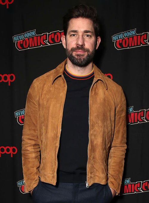 John Krasinski Suede Jacket view 1