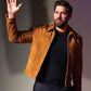 John Krasinski Suede Jacket view 3
