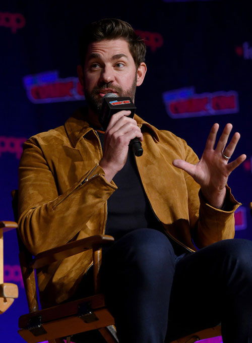 John Krasinski Suede Jacket view 5