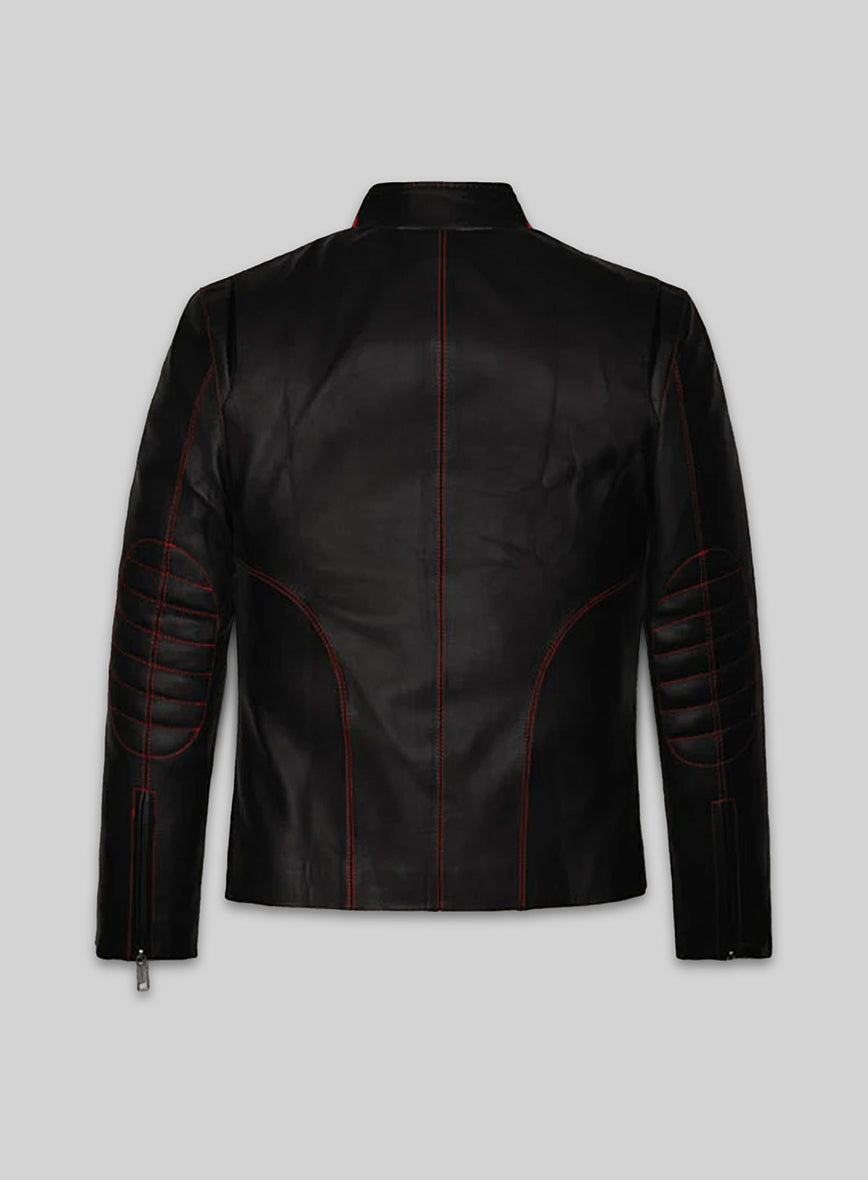 John Leguizamo Land of the Dead Black Leather Jacket – back view