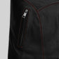 John Leguizamo Land of the Dead Black Leather Jacket – close-up detail of hardware and pockets