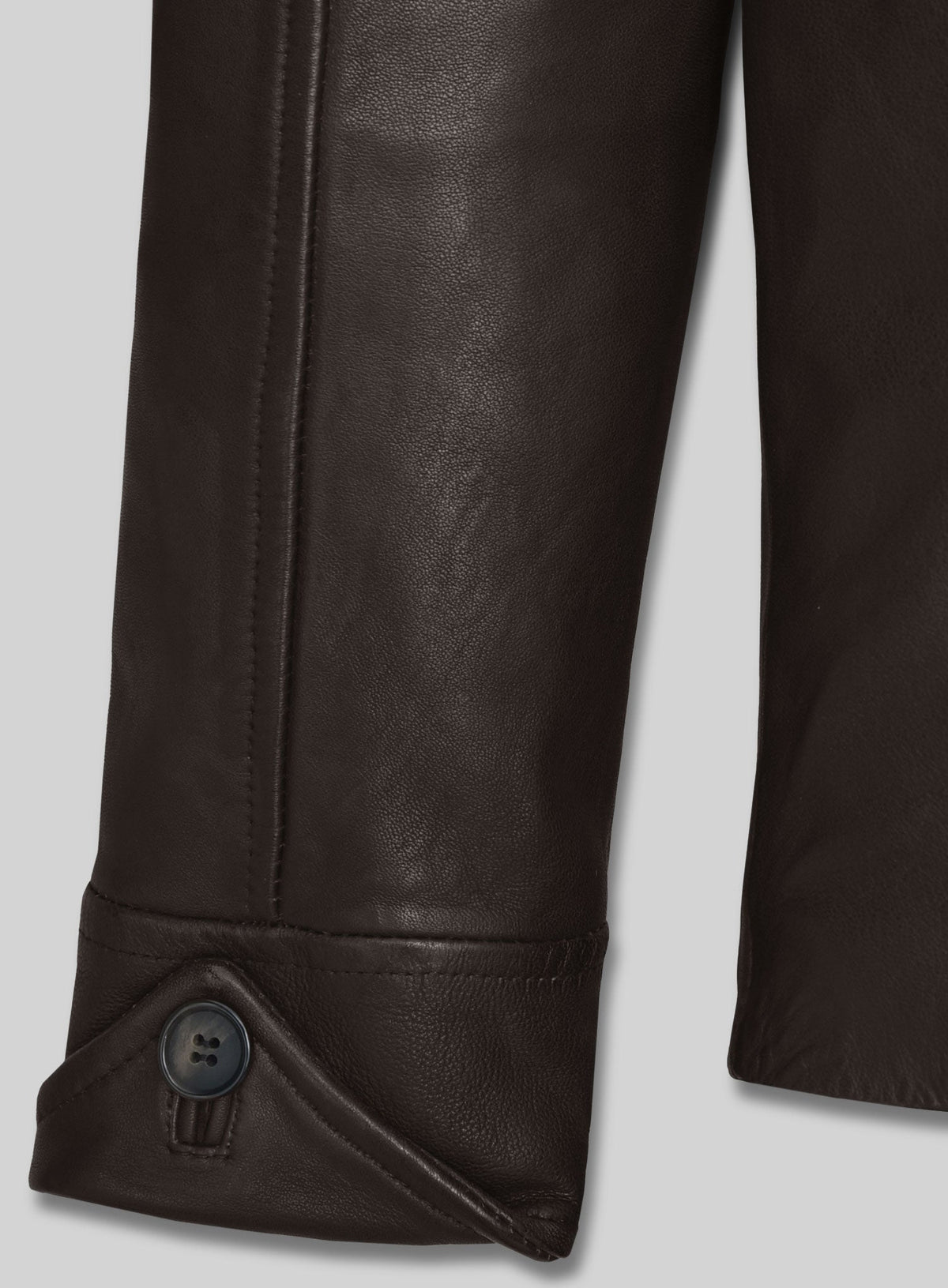 John Travolta From Paris with Love Dark Brown Leather Jacket – worn look