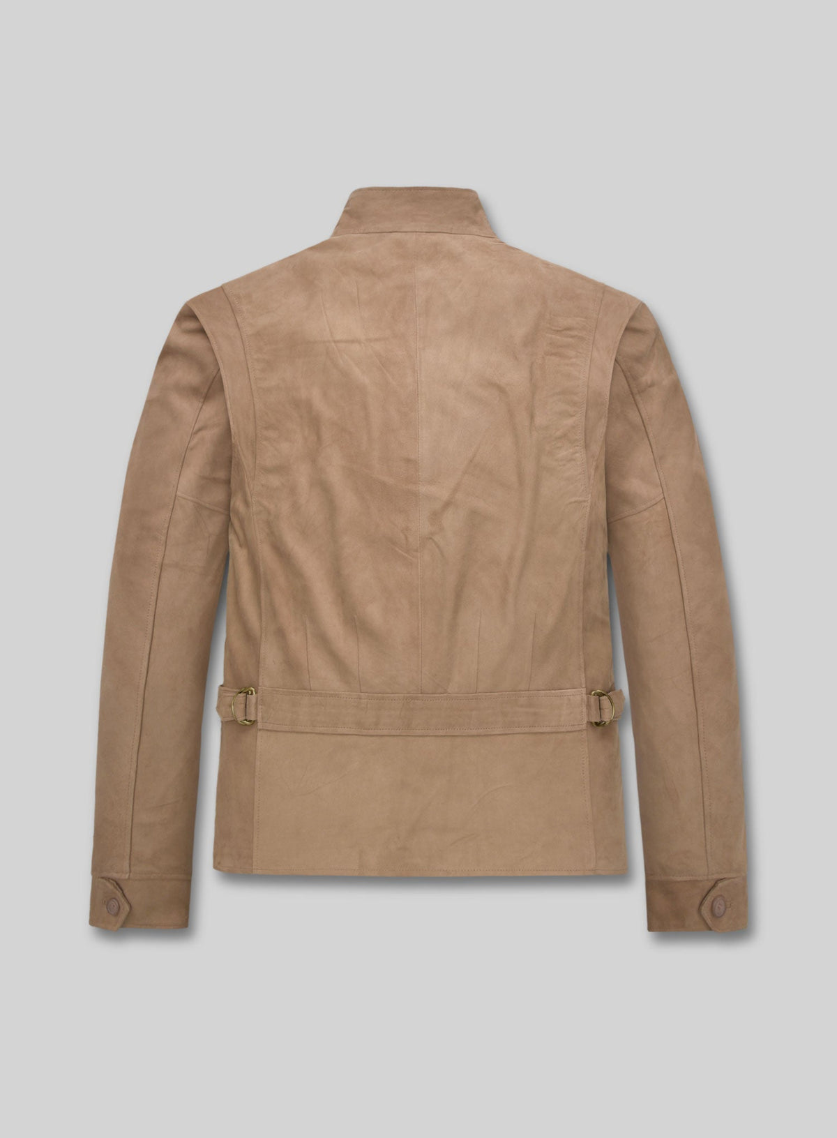 Johnny Depp Black Leather Jacket – back view