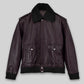 Joker Batman 1989 Purple Leather Jacket – front view