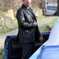 Jon Bernthal The Many Saints of Newark Black Leather Trench Coat – Jon Bernthal wearing the look, photo 3