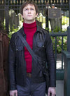 Joseph Gordon The Walk Black Leather Jacket – front view