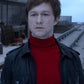 Joseph Gordon The Walk Black Leather Jacket – close-up and worn views