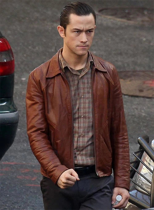 Joseph Levitt Inception Black Leather Jacket – front view