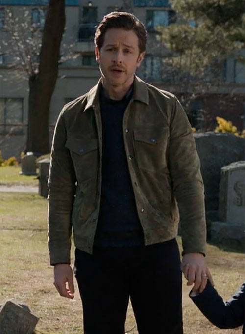 Josh Dallas Manifest Black Leather Jacket – Josh Dallas Manifest wearing the look, photo 3