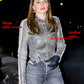 Julia Fox Black Leather Jacket – close-up and worn views