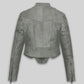 Julia Fox Black Leather Jacket – full product view