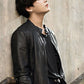 Jungkook Black Leather Jacket – Jungkook celebrity photo