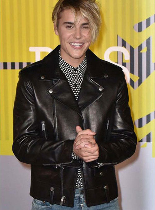 Justin Bieber Leather Jacket view 1