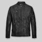 Justin Timberlake Guys Choice Awards Black Leather Jacket – front view