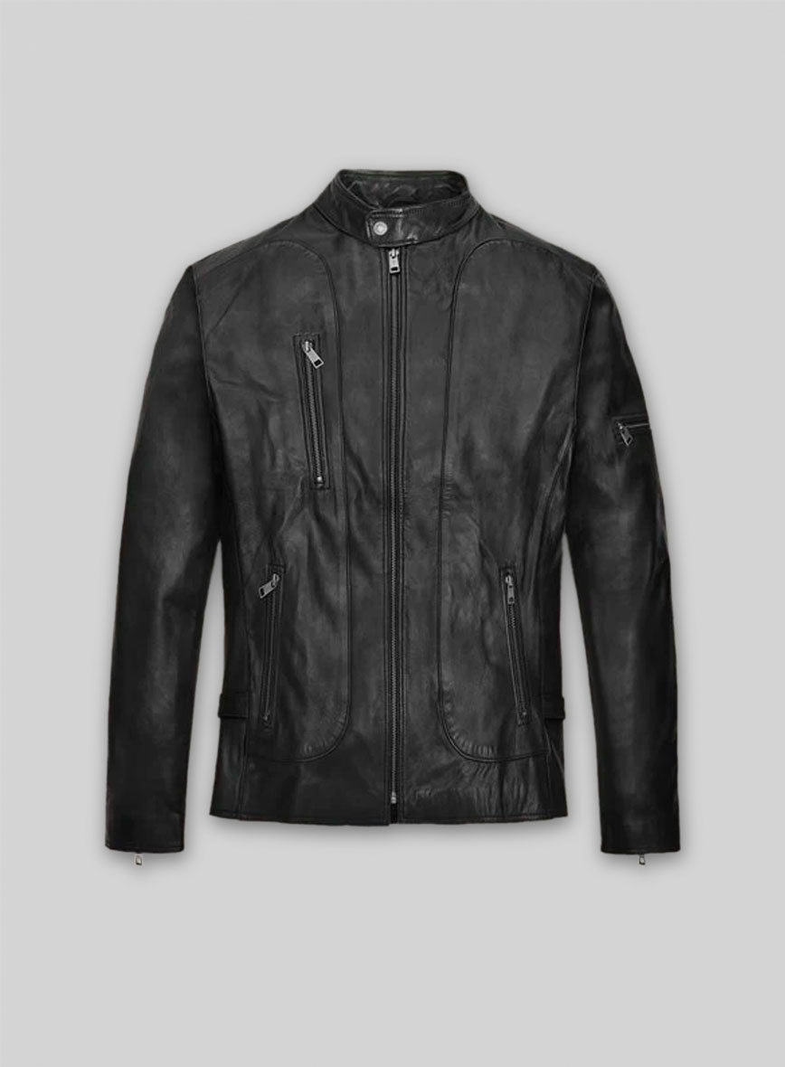 Justin Timberlake Guys Choice Awards Black Leather Jacket – front view
