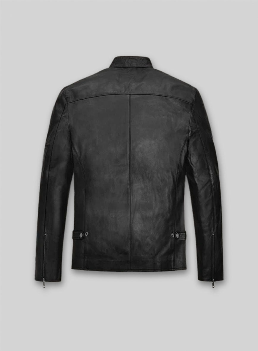 Justin Timberlake Guys Choice Awards Black Leather Jacket – back view